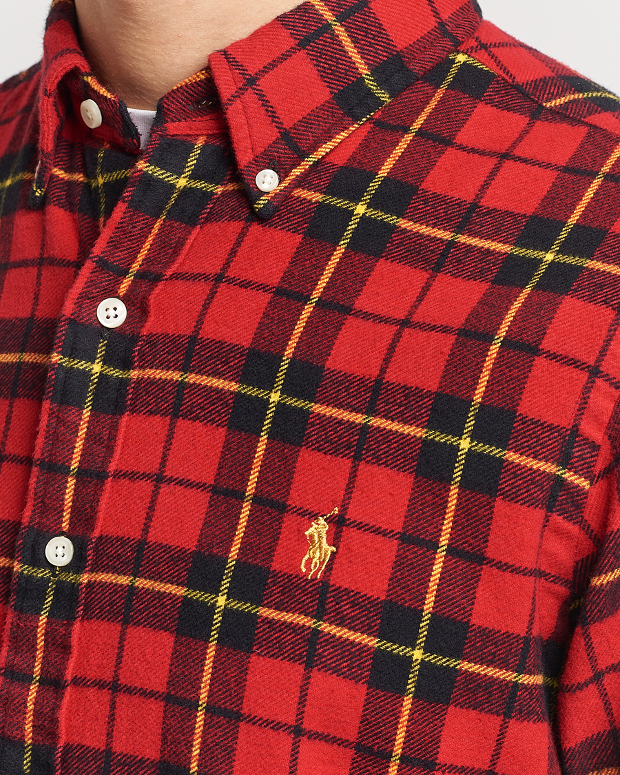 Uomini | Camicie | Polo Ralph Lauren | Lunar New Year Flannel Checked Shirt Red/Black