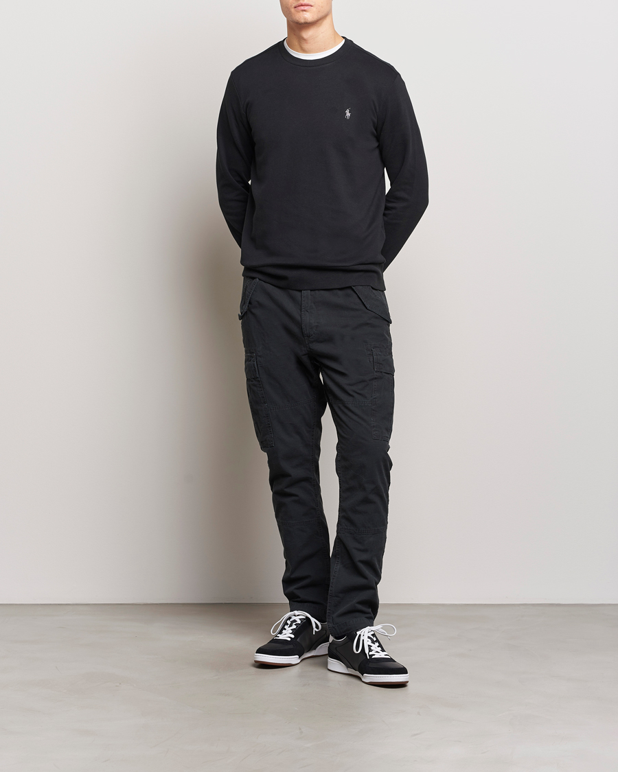Uomini | Maglieria | Polo Ralph Lauren | Double Knitted Jersey Sweatshirt Black