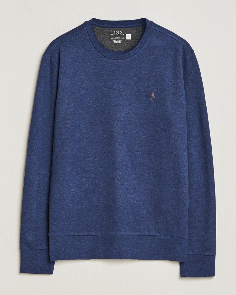 Uomini | Maglieria | Polo Ralph Lauren | Double Knitted Jersey Sweatshirt Navy Heather
