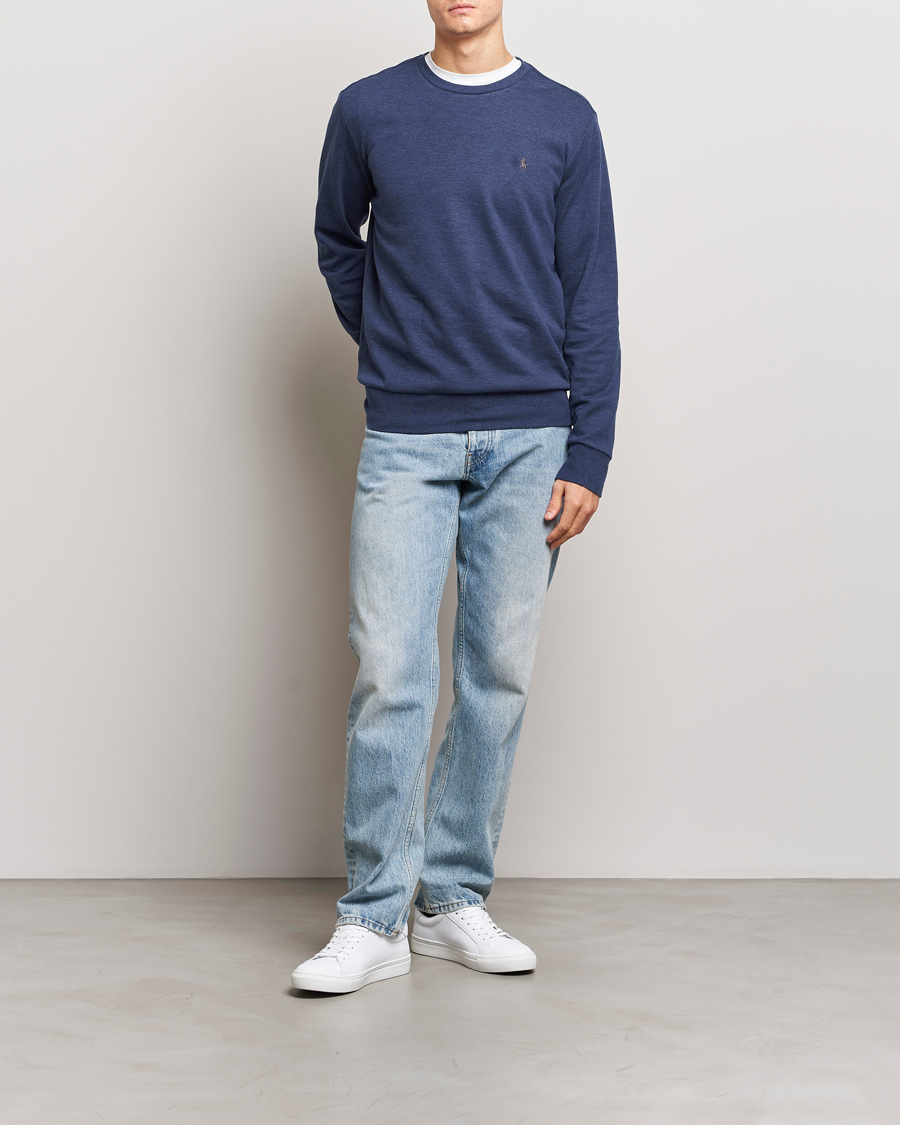 Uomini | Maglieria | Polo Ralph Lauren | Double Knitted Jersey Sweatshirt Navy Heather