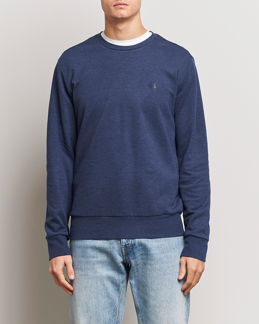 Uomini | Maglieria | Polo Ralph Lauren | Double Knitted Jersey Sweatshirt Navy Heather