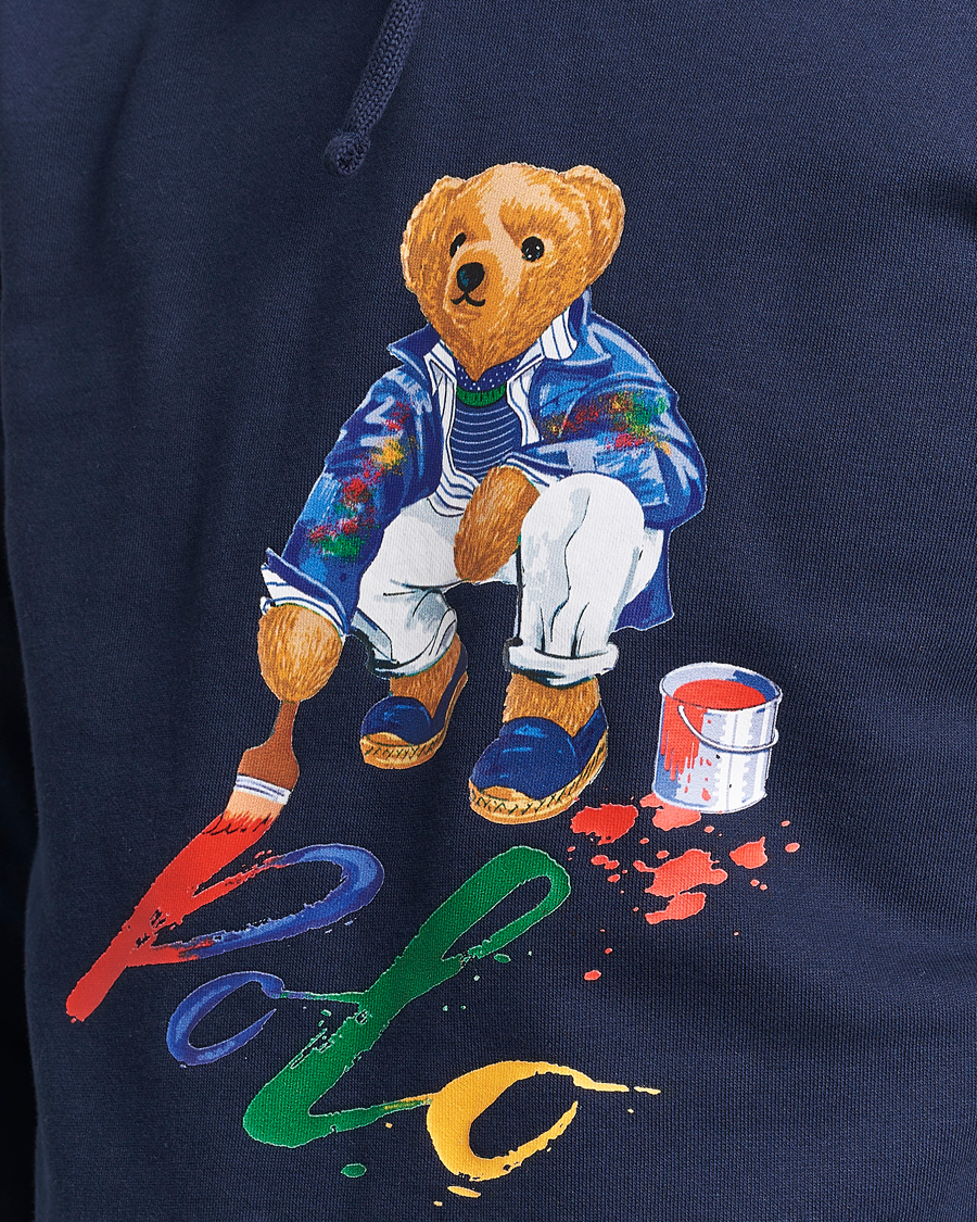 Uomini | Maglieria | Polo Ralph Lauren | Printed Bear Hoodie Cruise Navy