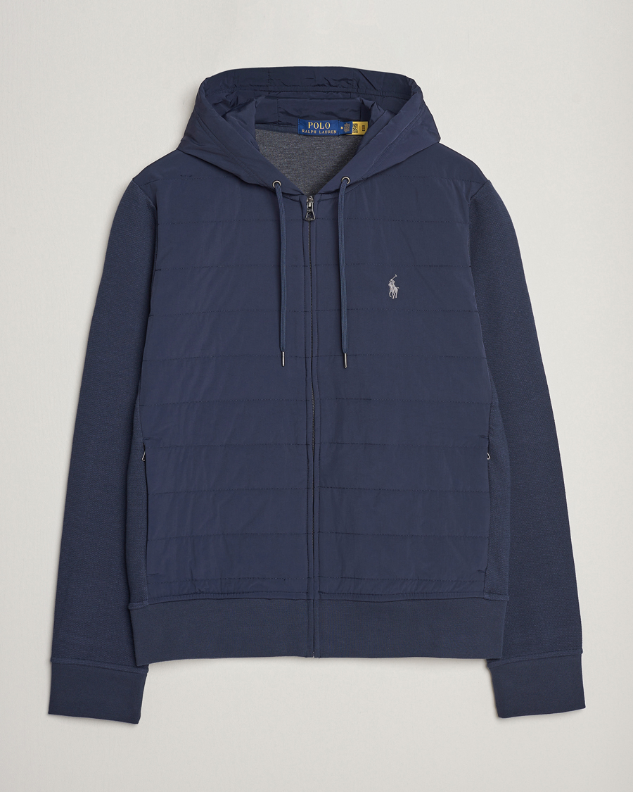 Uomini | Maglieria | Polo Ralph Lauren | Hybrid Full-Zip Hoodie Aviator Navy