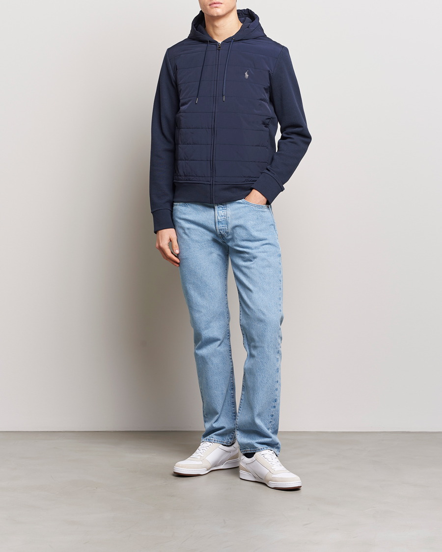 Uomini | Maglieria | Polo Ralph Lauren | Hybrid Full-Zip Hoodie Aviator Navy
