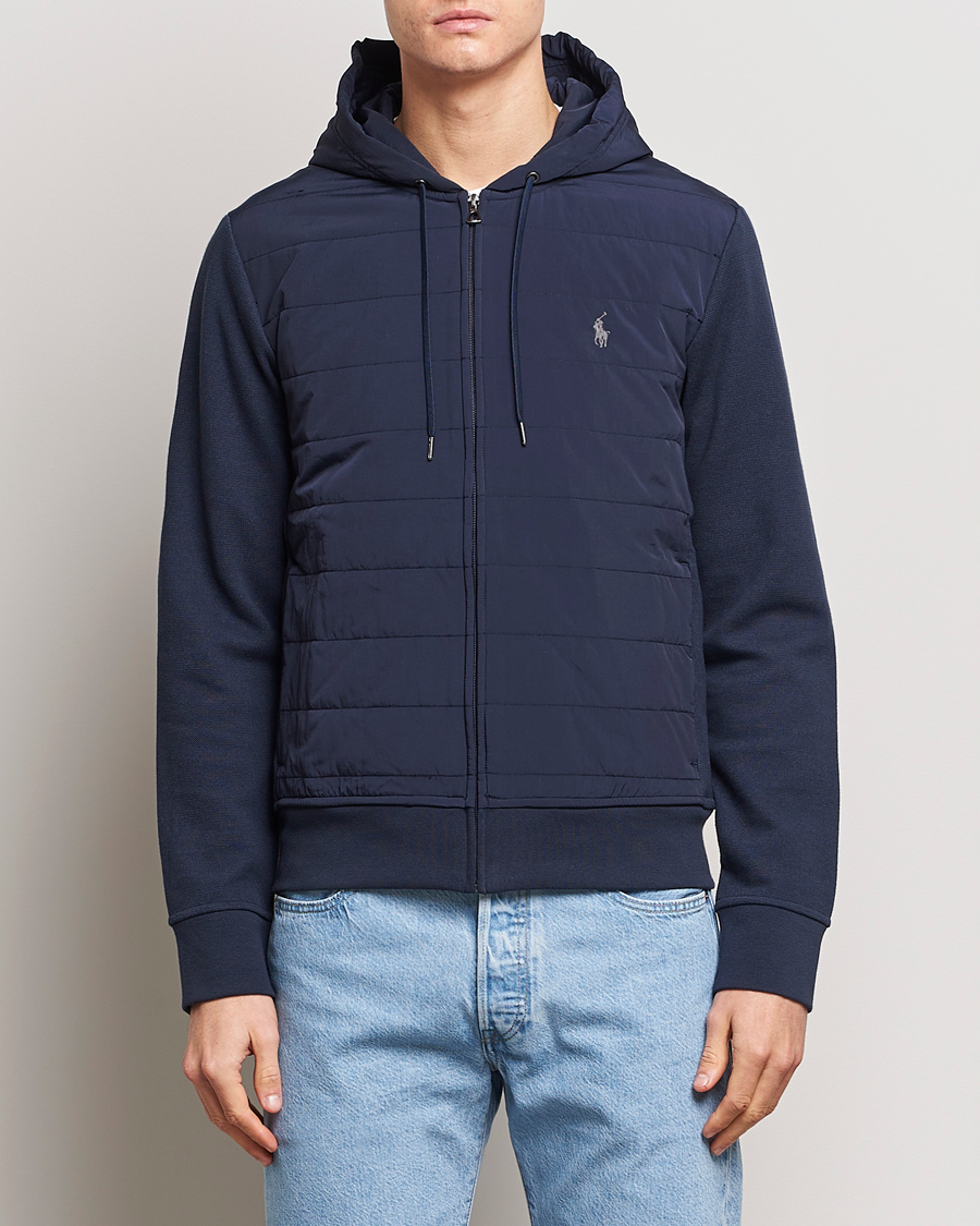 Uomini | Maglieria | Polo Ralph Lauren | Hybrid Full-Zip Hoodie Aviator Navy