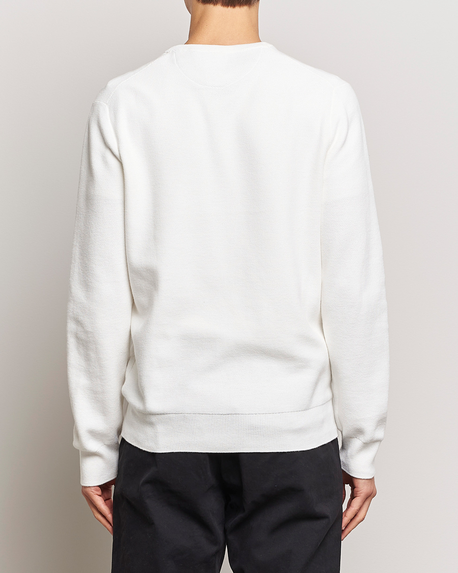 Uomini | Maglieria | Polo Ralph Lauren | Textured Cotton Crew Neck Sweater Deckwash White