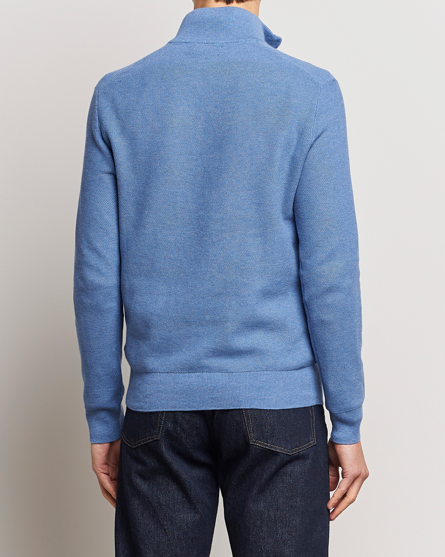 Uomini | Maglieria | Polo Ralph Lauren | Textured Half-Zip Blue Heather