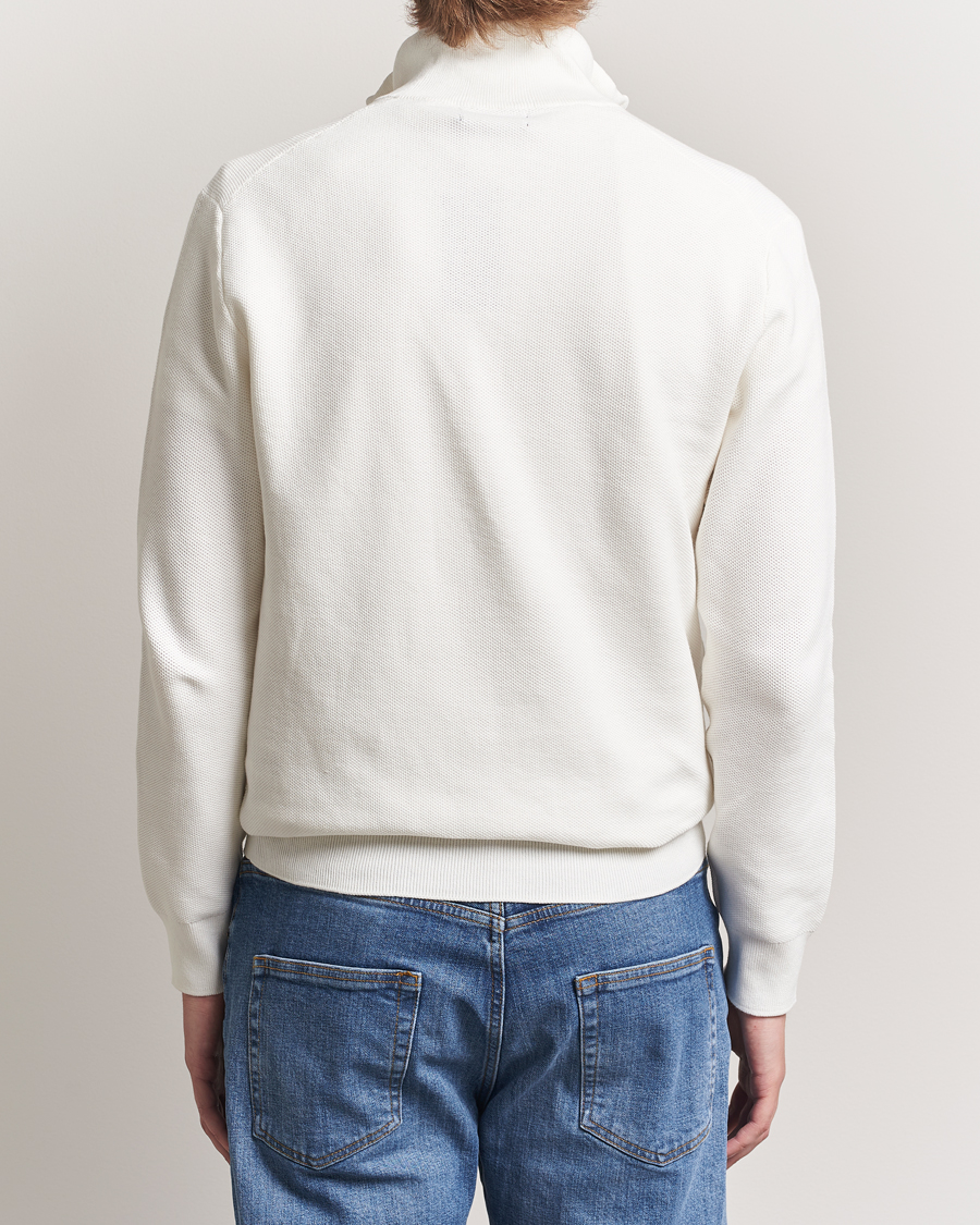 Uomini | Maglieria | Polo Ralph Lauren | Textured Half Zip Deckwash White