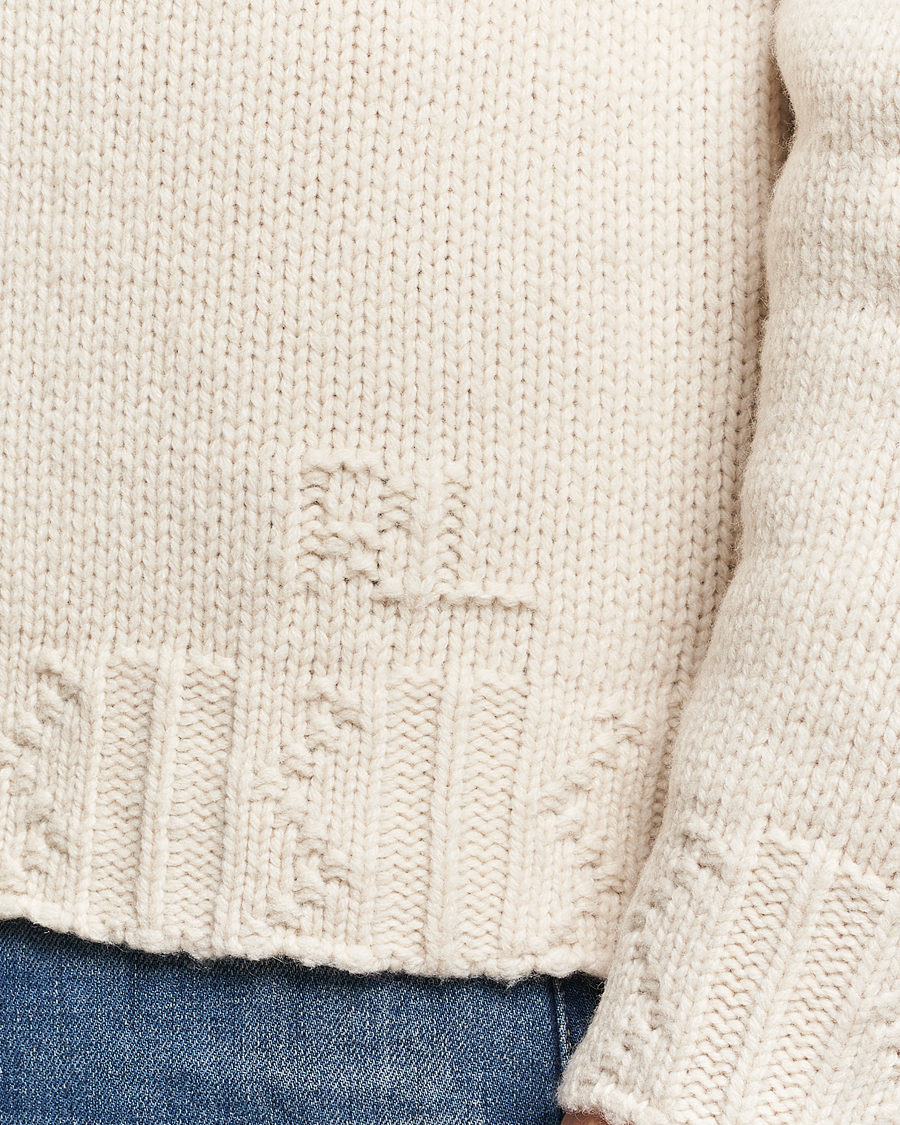 Uomini | Maglieria | Polo Ralph Lauren | Wool Knitted Aran Rollneck Cream