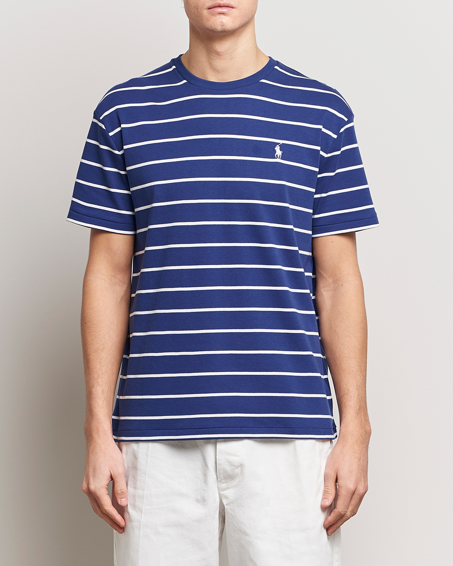 Uomini | T-shirt | Polo Ralph Lauren | Striped Crew Neck T-Shirt Blue/White