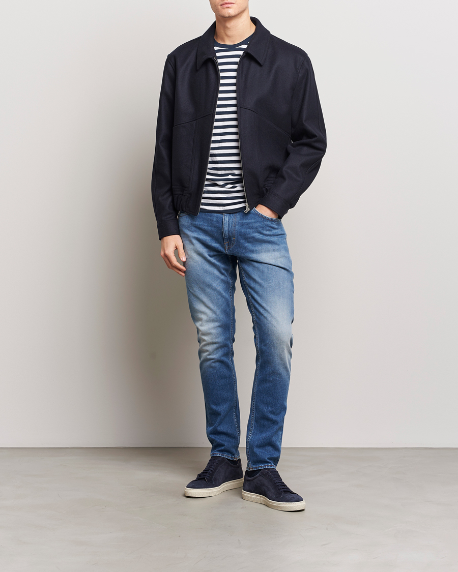 Uomini | Jeans | Tiger of Sweden | Pistolero Stretch Cotton Jeans Light Blue