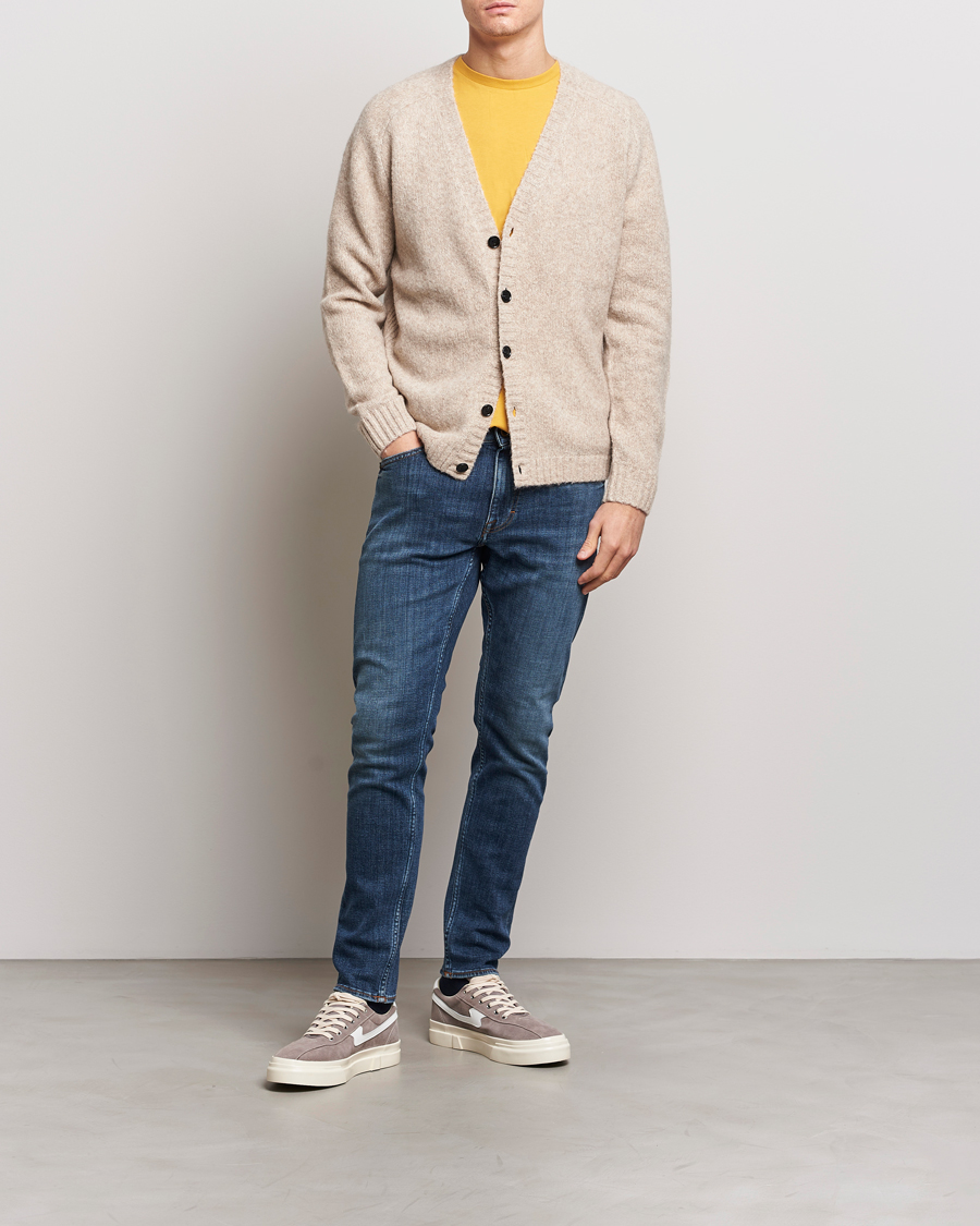 Uomini | Jeans | Tiger of Sweden | Evolve Stretch Cotton Jeans Midnight Blue