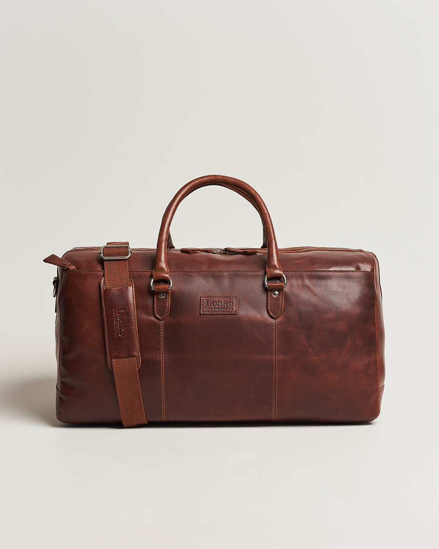 Uomini | Loake 1880 Norfolk Leather Travel Bag Cedar | Loake 1880 | Norfolk Leather Travel Bag Cedar