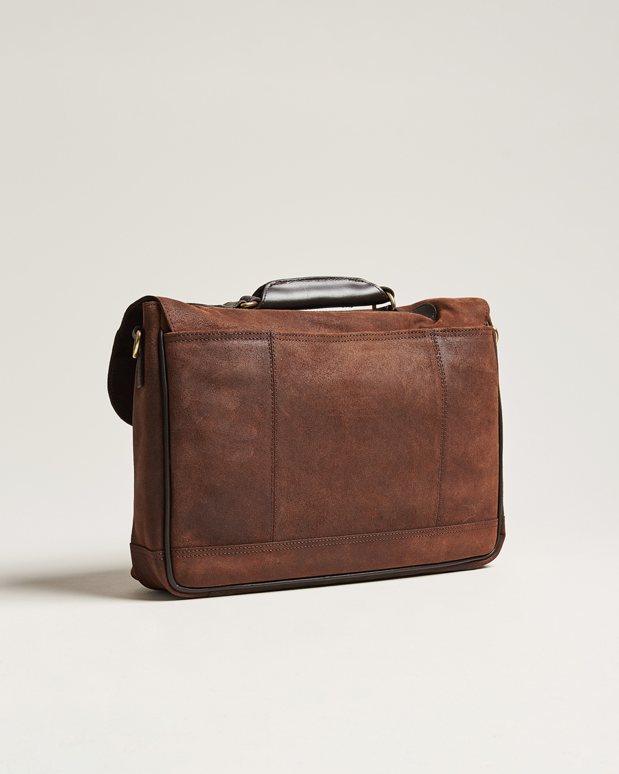 Uomini | Loake 1880 Blackfriars Suede/Leather Briefcase Brown | Loake 1880 | Blackfriars Suede/Leather Briefcase Brown