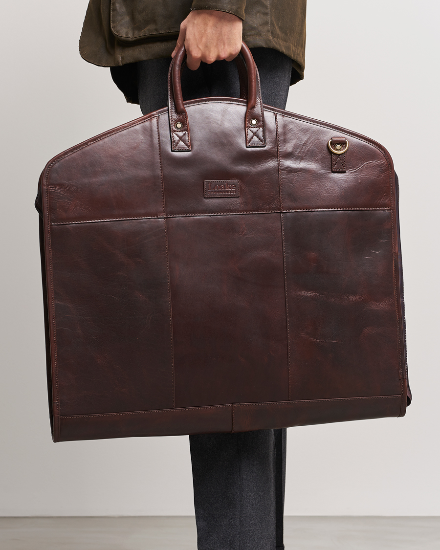 Uomini | Borse | Loake Shoemakers | London Leather Suit Carrier Brown