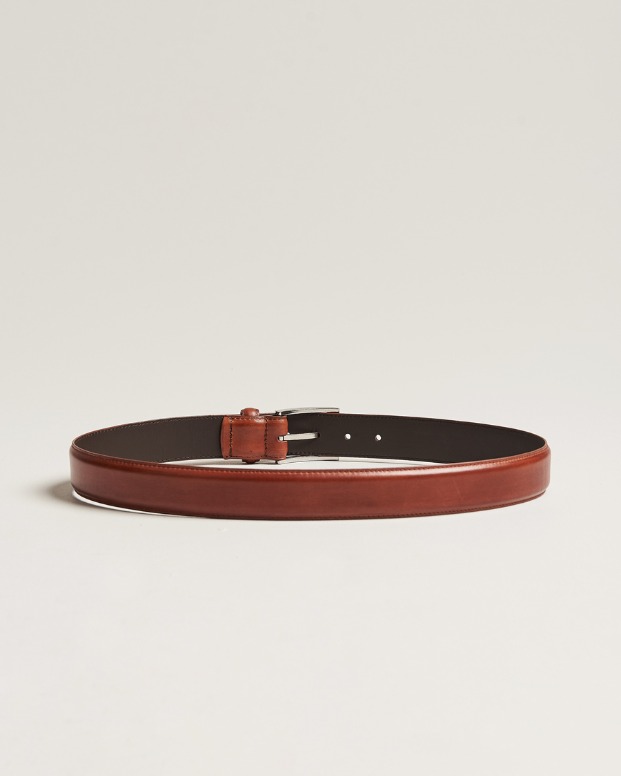 Uomini | Cinture | Loake Shoemakers | Philip Leather Belt Mahogany