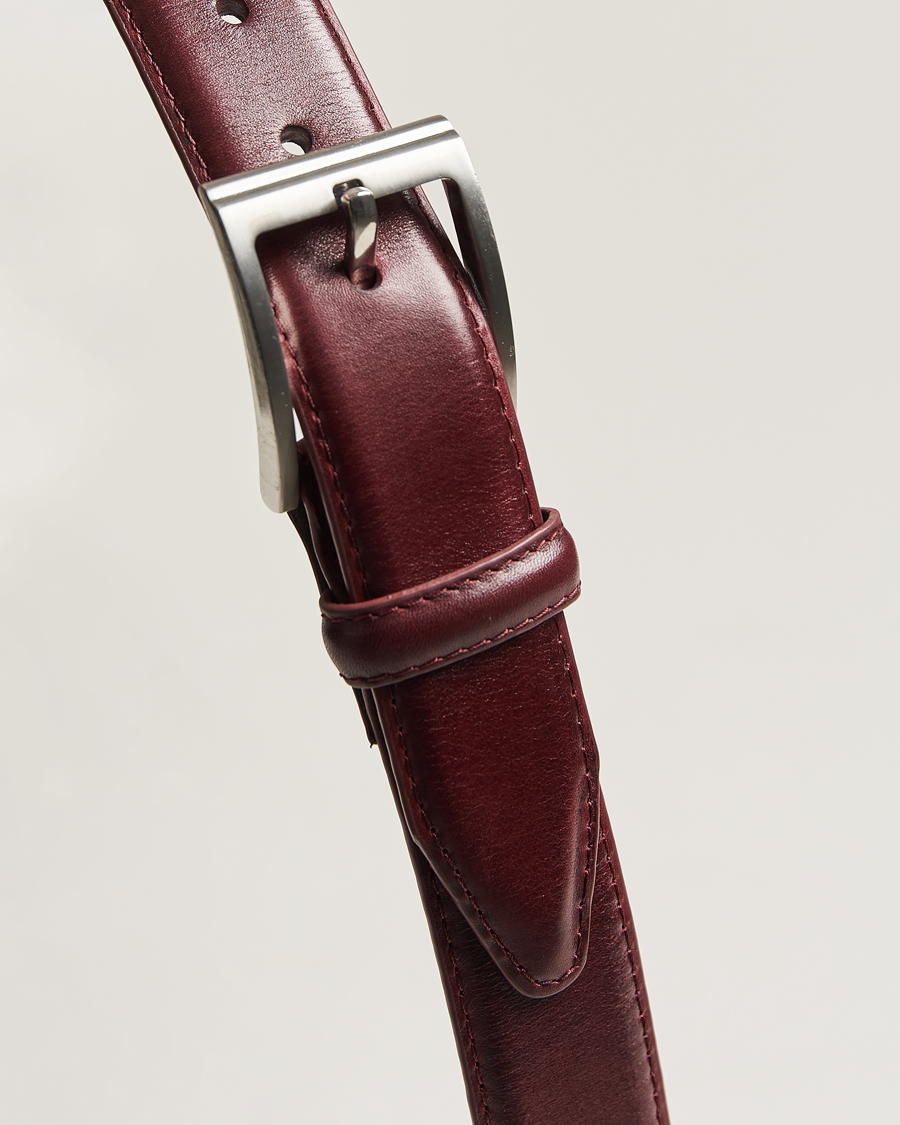 Uomini | Cinture | Loake Shoemakers | Philip Leather Belt Burgundy