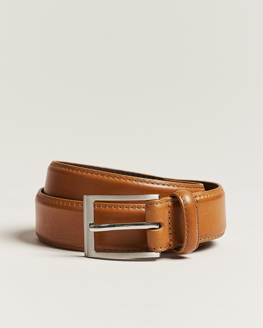 Uomini | Cinture | Loake Shoemakers | Philip Leather Belt Tan