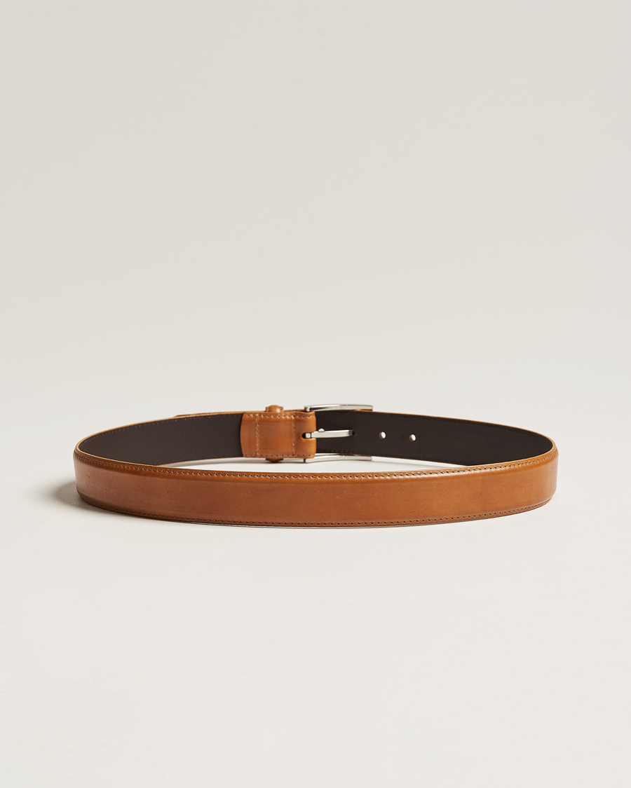 Uomini | Cinture | Loake Shoemakers | Philip Leather Belt Tan