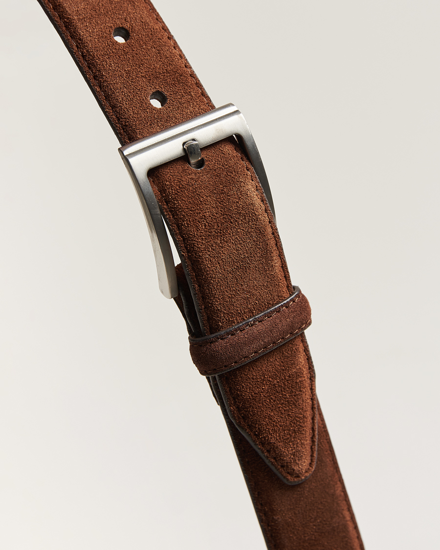 Uomini | Cinture | Loake Shoemakers | William Suede Belt Brown