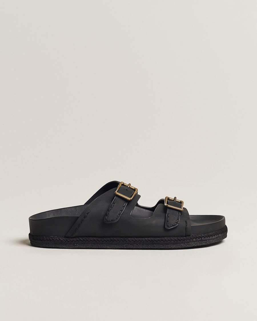 Uomini | Polo Ralph Lauren Turbach Leather Sandals Black | Polo Ralph Lauren | Turbach Leather Sandals Black