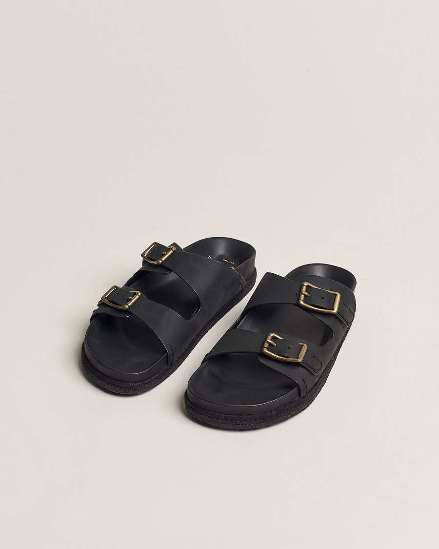 Uomini | Polo Ralph Lauren Turbach Leather Sandals Black | Polo Ralph Lauren | Turbach Leather Sandals Black