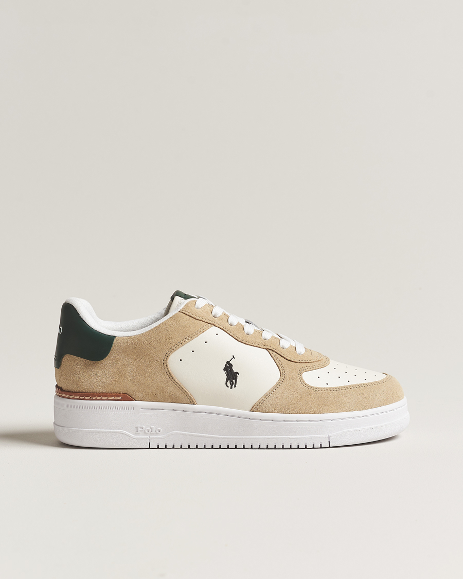 Uomini | Polo Ralph Lauren Masters Court Leather/Suede Sneaker White | Polo Ralph Lauren | Masters Court Leather/Suede Sneaker White