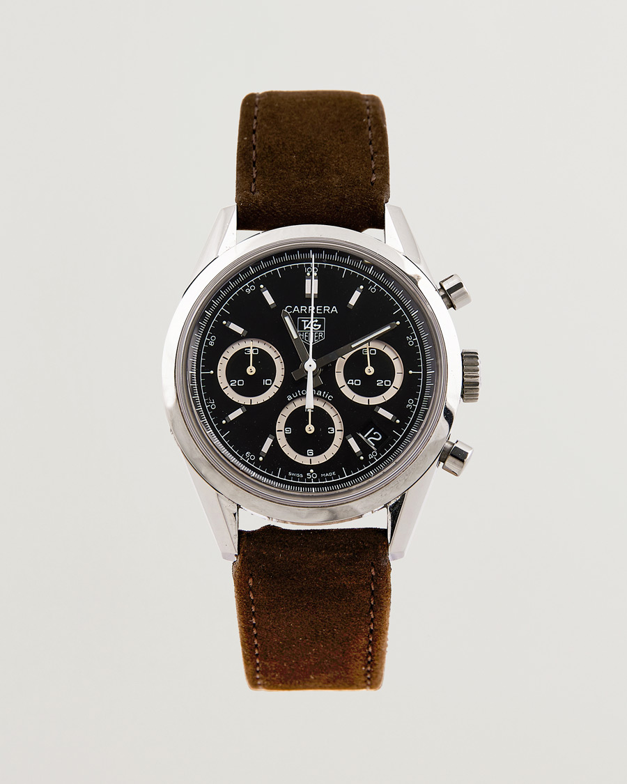Uomini | Tag Heuer Pre-Owned Carrera Calibre 17 Steel Black | Tag Heuer Pre-Owned | Carrera Calibre 17 Steel Black