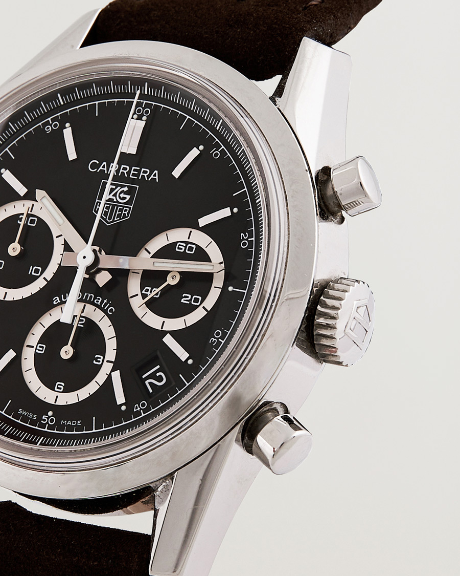 Uomini | Tag Heuer Pre-Owned Carrera Calibre 17 Steel Black | Tag Heuer Pre-Owned | Carrera Calibre 17 Steel Black