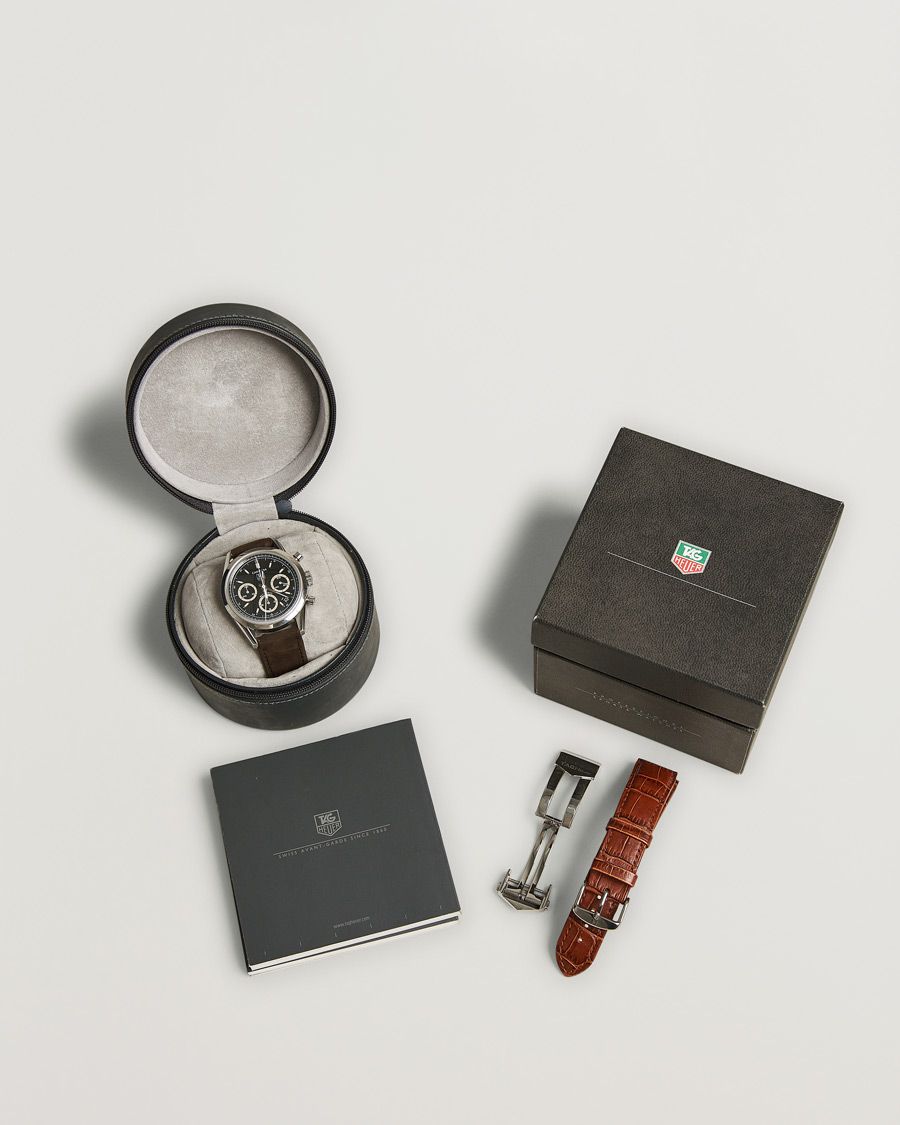 Uomini | Tag Heuer Pre-Owned Carrera Calibre 17 Steel Black | Tag Heuer Pre-Owned | Carrera Calibre 17 Steel Black
