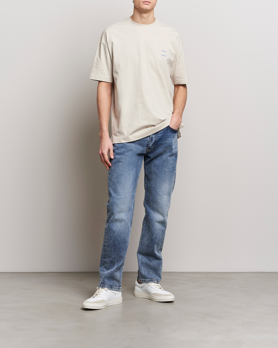 Uomini | T-shirt | Samsøe Samsøe | Joel Organic Cotton T-Shirt Moonstruck