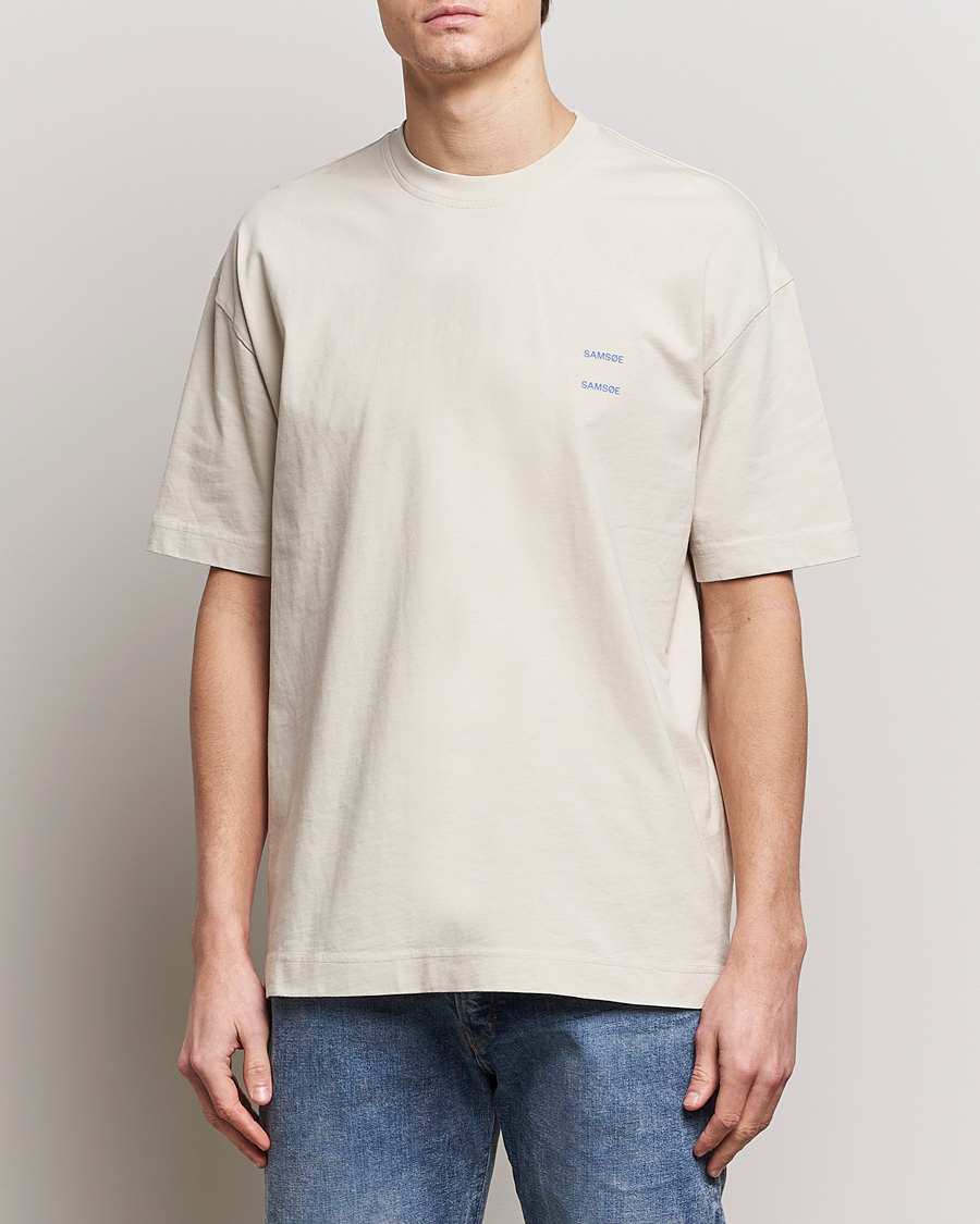 Uomini | T-shirt | Samsøe Samsøe | Joel Organic Cotton T-Shirt Moonstruck