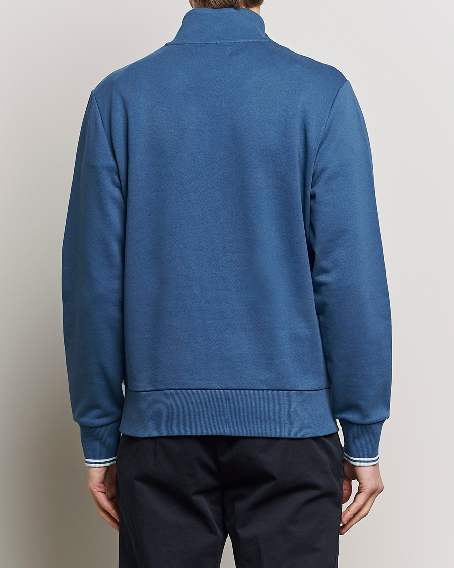 Uomini | Maglieria | Fred Perry | Half Zip Sweatshirt Midnight Blue