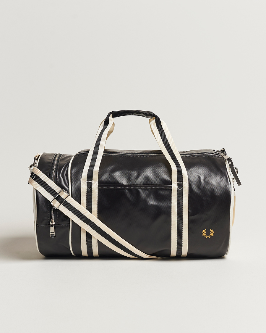 Uomini | Borse | Fred Perry | Classic Barrel Bag Black/Ecru