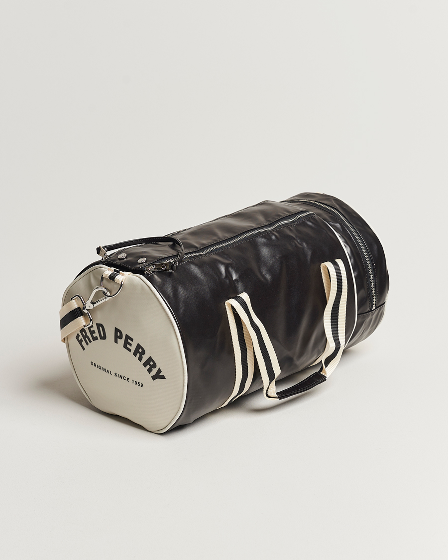 Uomini | Borse | Fred Perry | Classic Barrel Bag Black/Ecru