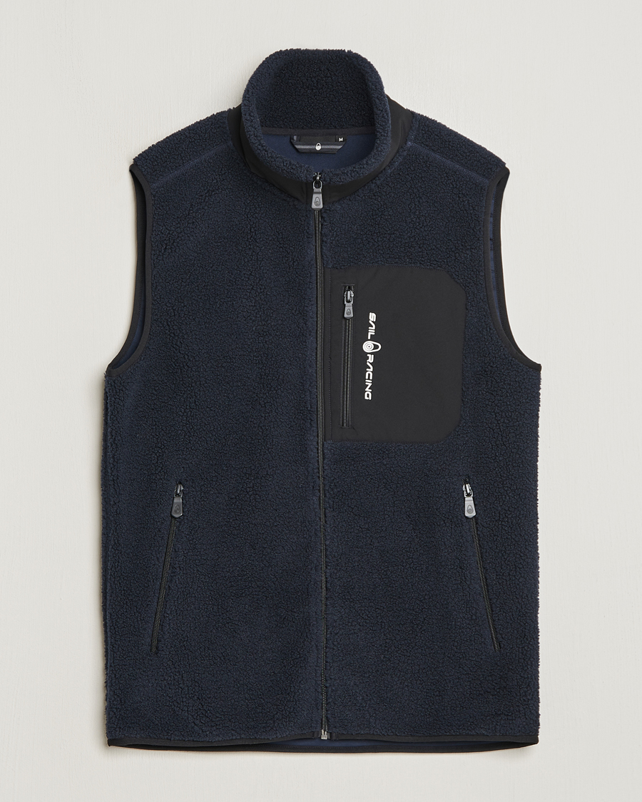 Uomini | Gilet | Sail Racing | Bowman Pile Zip Vest Dark Navy