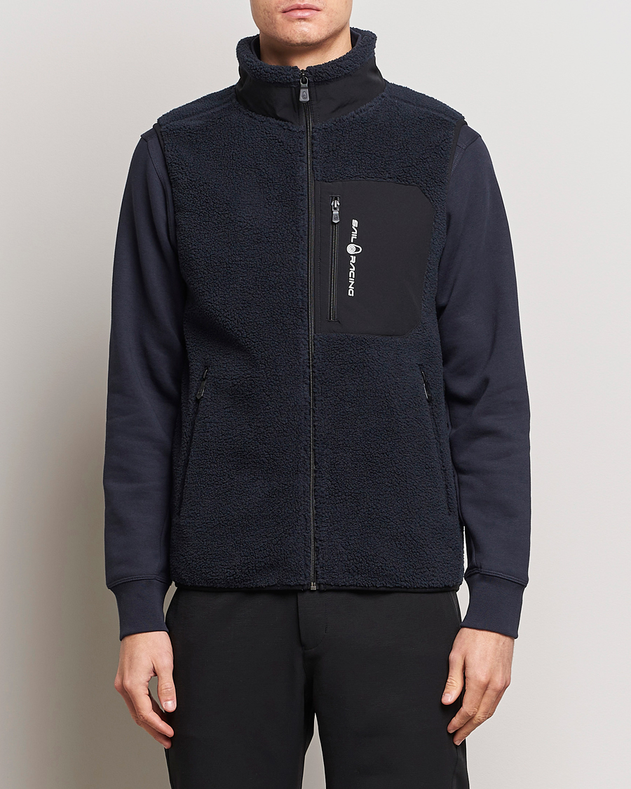 Uomini | Gilet | Sail Racing | Bowman Pile Zip Vest Dark Navy