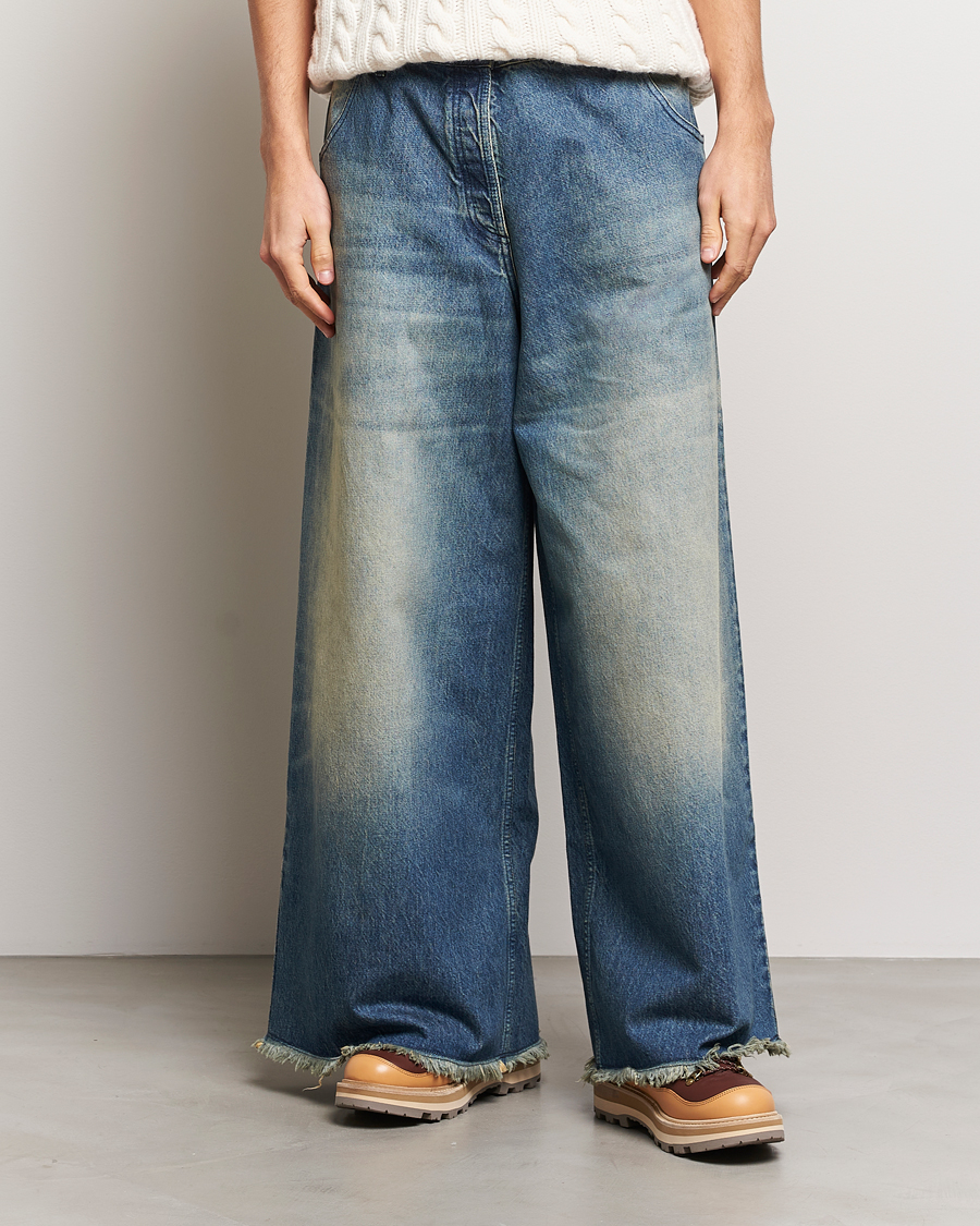 Uomini | Jeans | Moncler Genius | Wide Jeans Mid Blue