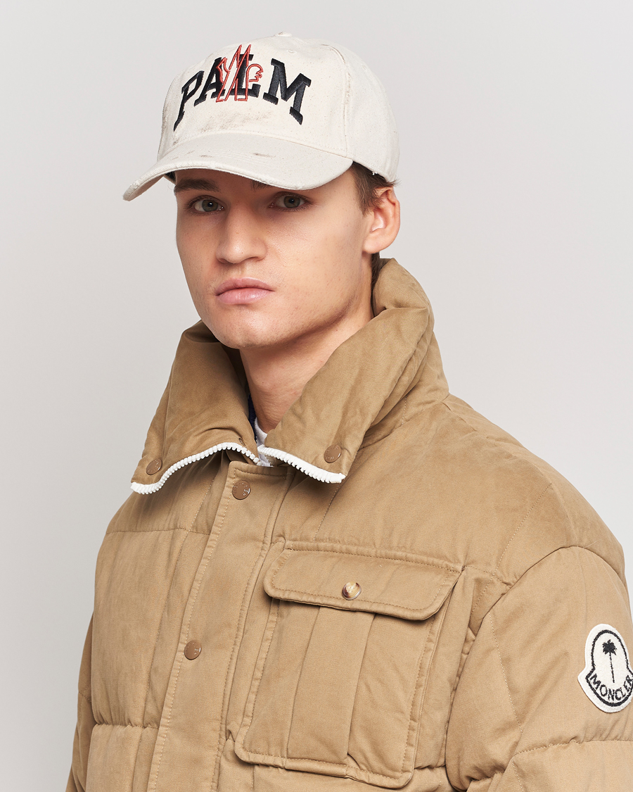 Uomini | Moncler Genius Lettering Baseball Cap Off White | Moncler Genius | Lettering Baseball Cap Off White
