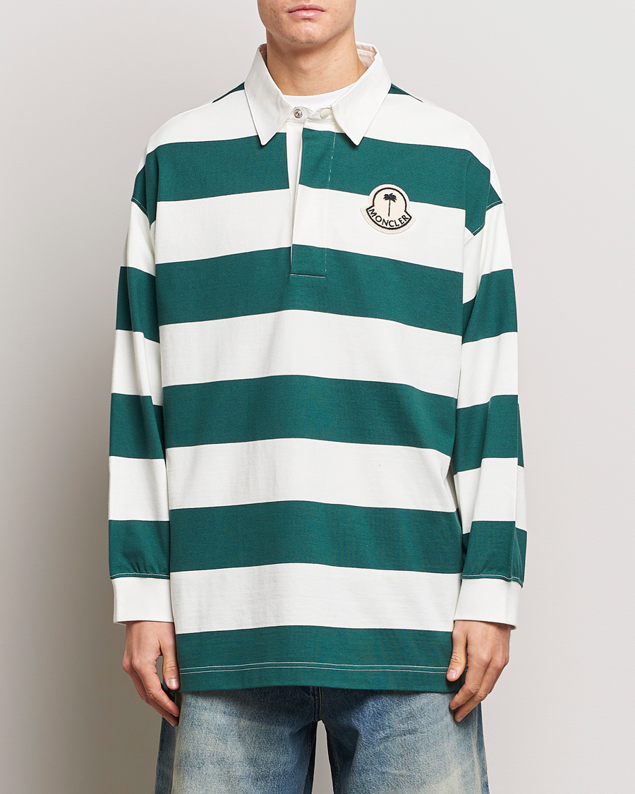 Uomini | Maglieria | Moncler Genius | Long Sleeve Rugby White/Green
