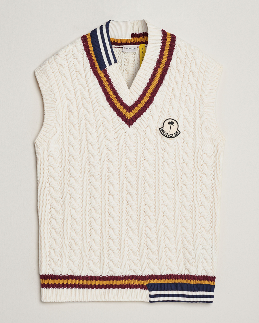 Uomini | Maglieria | Moncler Genius | Patchwork Crickett Vest Off White