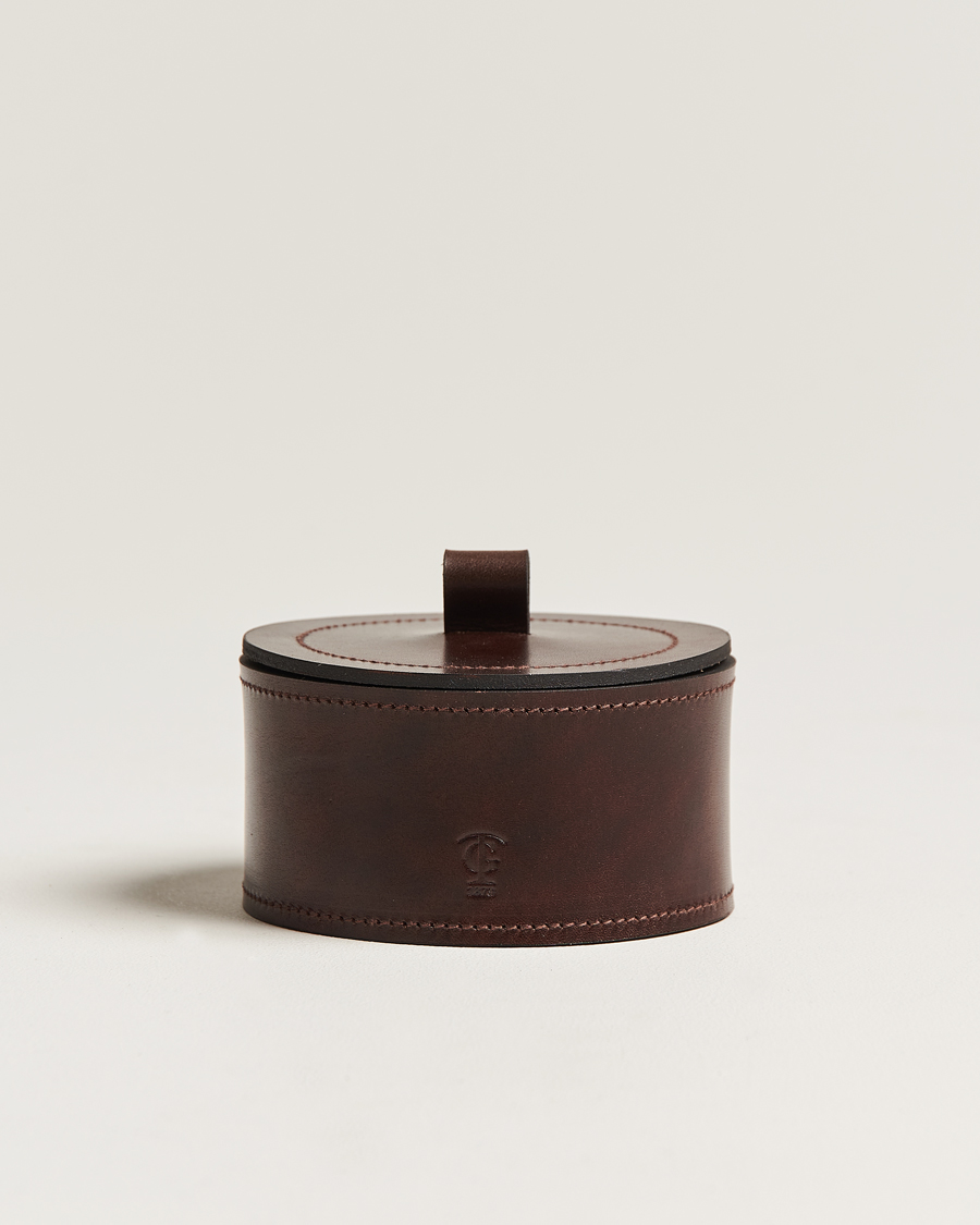 Uomini | Casa | Tärnsjö Garveri | Small Leather Box 002 Dark Brown
