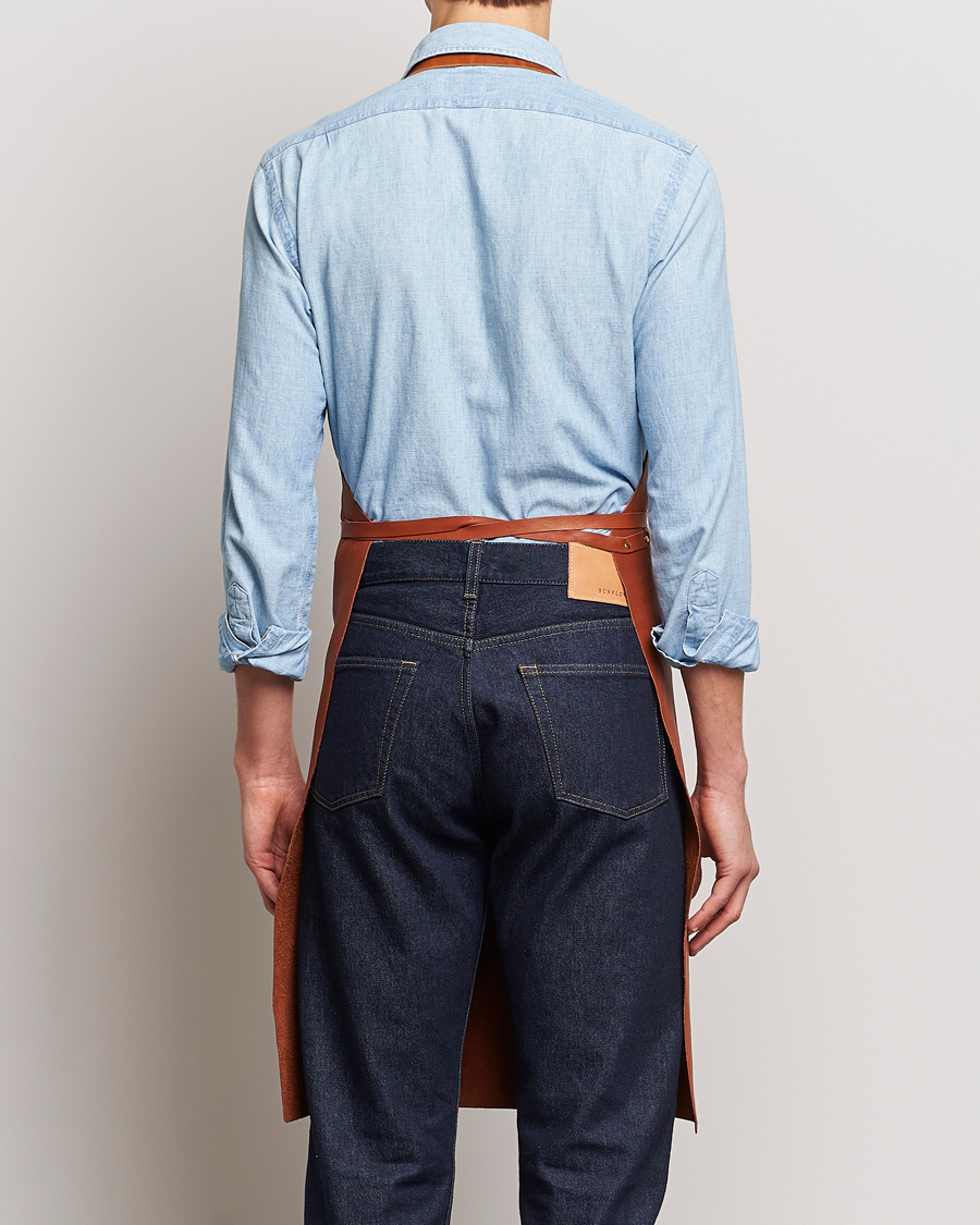 Uomini | Casa | Tärnsjö Garveri | Leather Apron 012 Light Brown