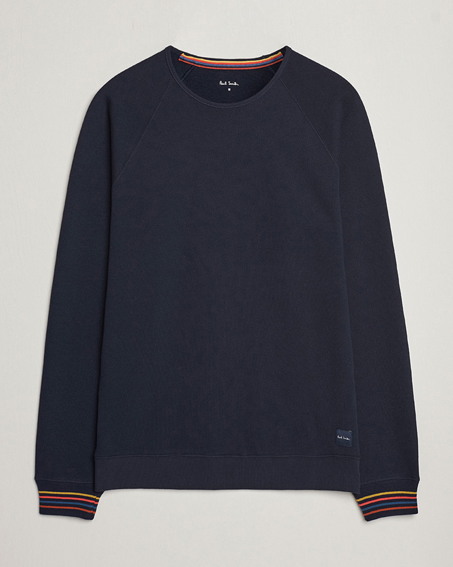 Uomini | Maglieria | Paul Smith | Artist Rib Crew Neck Sweatshirt Navy