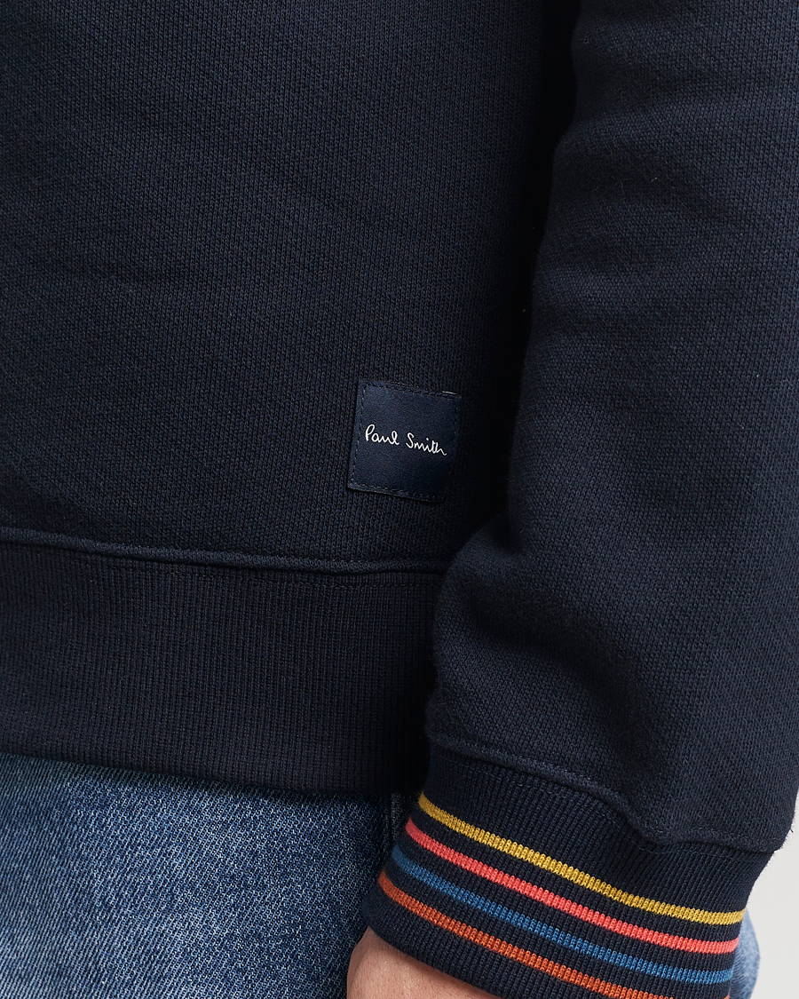Uomini | Maglieria | Paul Smith | Artist Rib Crew Neck Sweatshirt Navy
