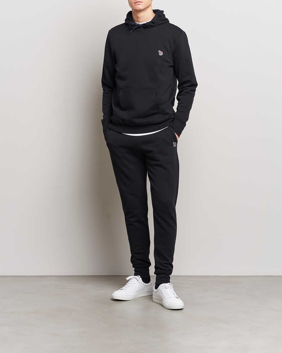 Uomini | Maglieria | PS Paul Smith | Zebra Organic Cotton Hoodie Black