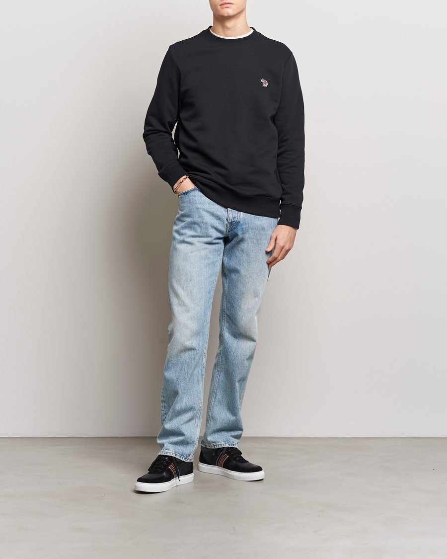 Uomini | Maglieria | PS Paul Smith | Zebra Organic Cotton Sweatshirt Black