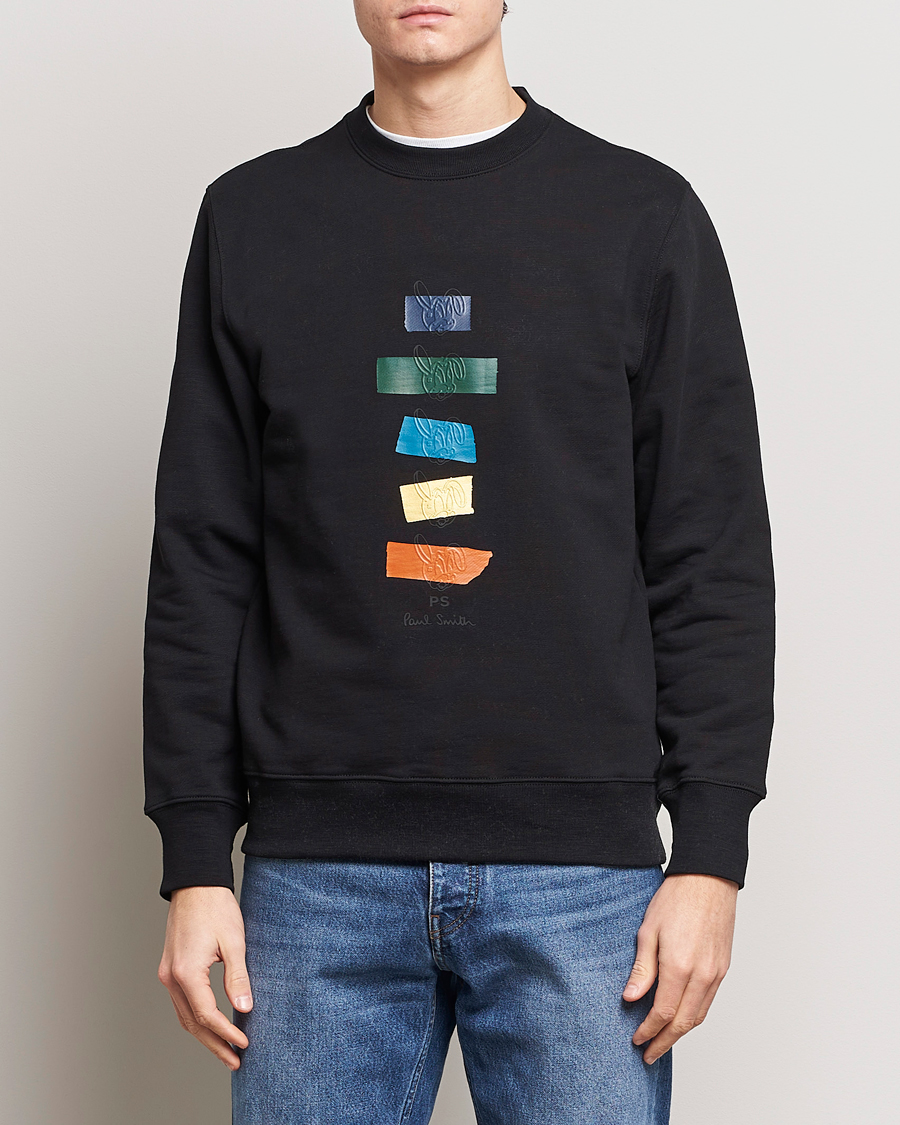 Uomini | Maglieria | PS Paul Smith | Rabbits Crew Neck Sweatshirt Black