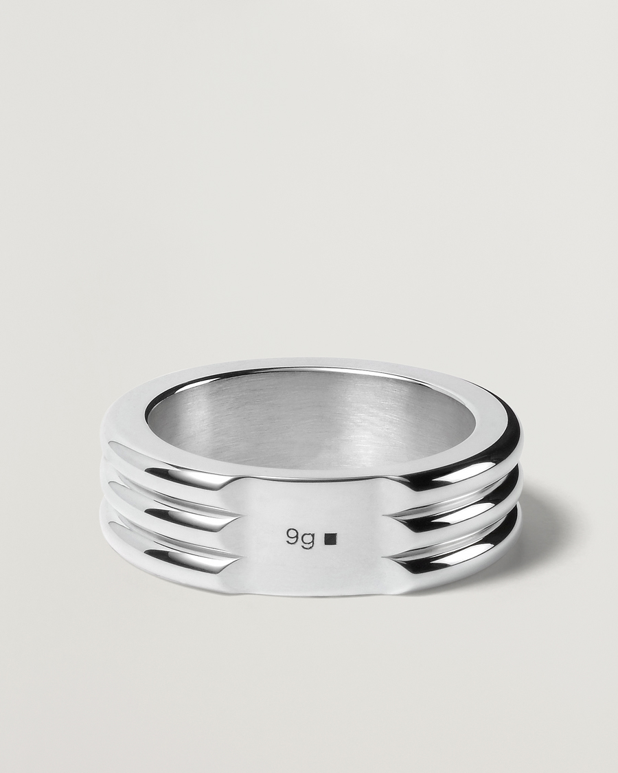 Uomini | LE GRAMME Godron Ring Sterling Silver 9g | LE GRAMME | Godron Ring Sterling Silver 9g