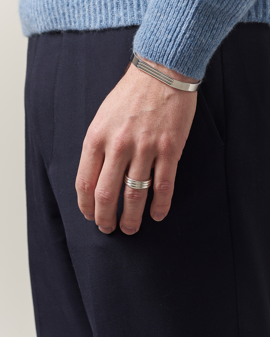 Uomini | LE GRAMME Godron Ring Sterling Silver 9g | LE GRAMME | Godron Ring Sterling Silver 9g